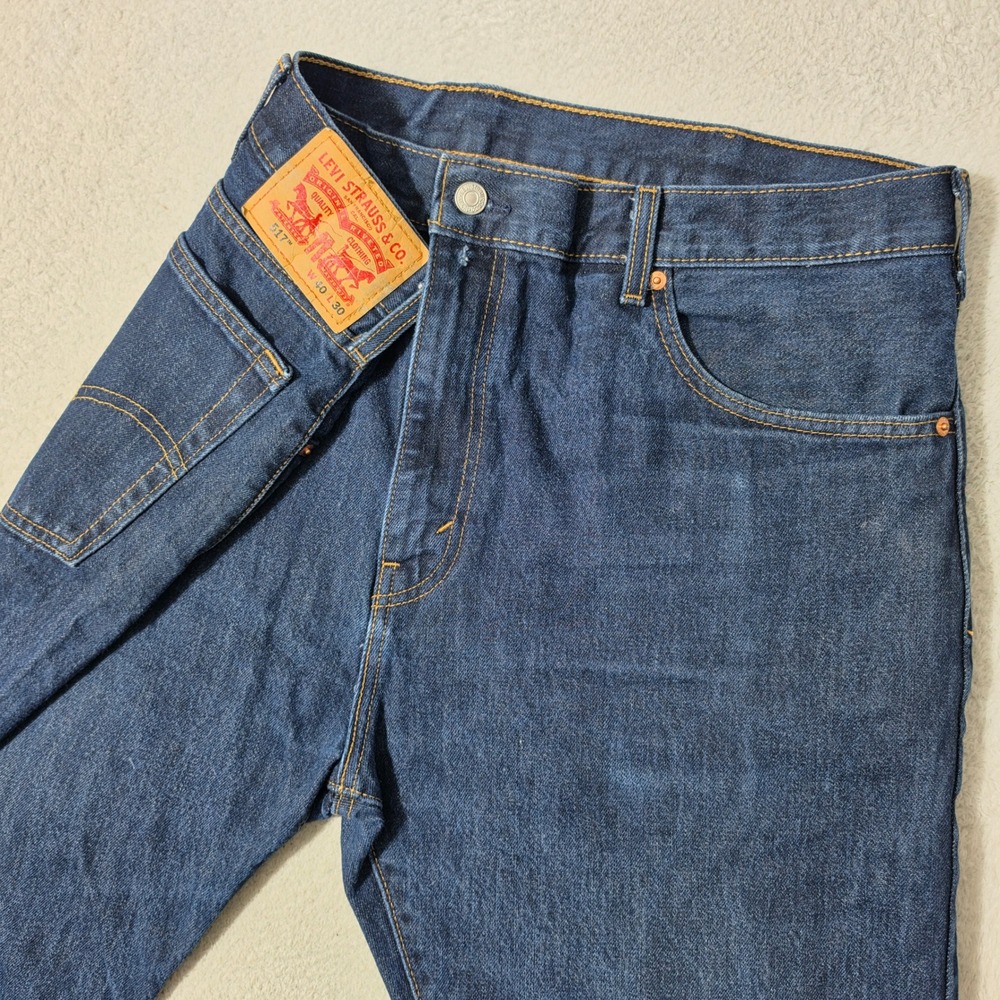 Levi's 517 Jeans Mens 40/30 Blue Bootcut‎ Denim Pants